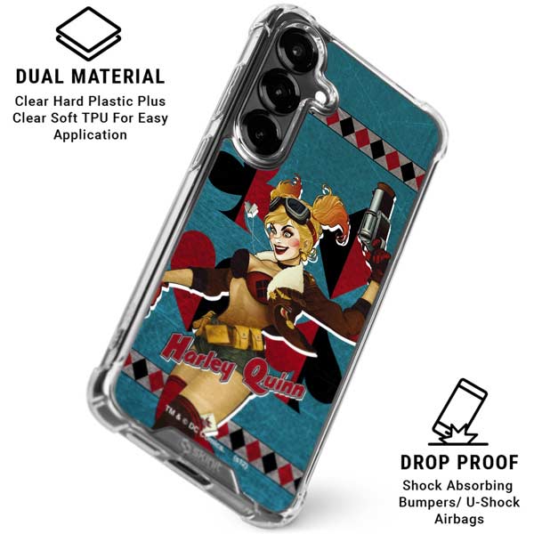 DC Comics Bombshells Harley Quinn Galaxy S26 Plus Clear Case