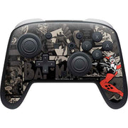 DC Comics Harley Quinn Vintage Action pose pattern Nintendo Switch 2 (2025) Pro Controller Skin