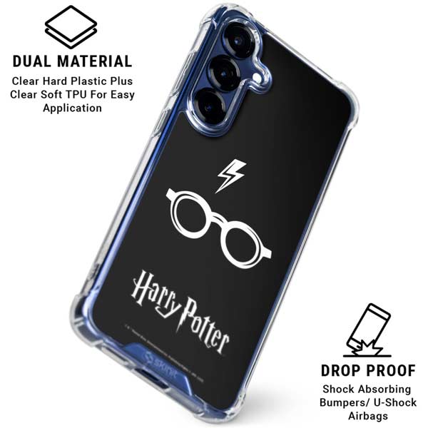 Wizarding World Harry Potter Scar and Glasses Galaxy S25 Plus Clear Case