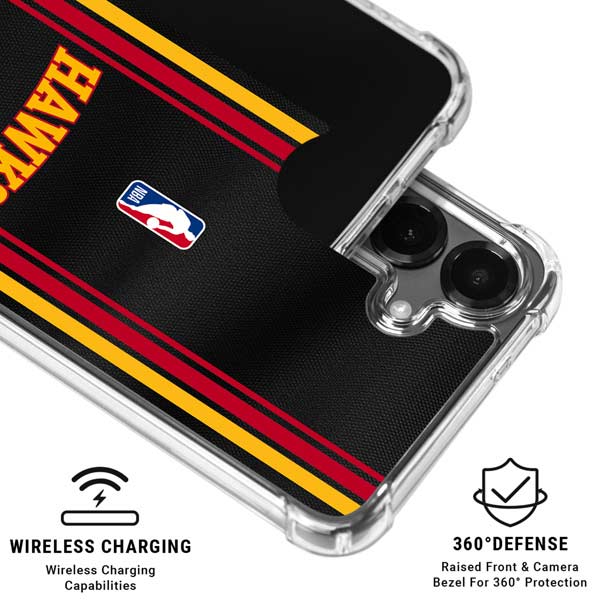 NBA Atlanta Hawks Jersey Galaxy S26 Clear Case