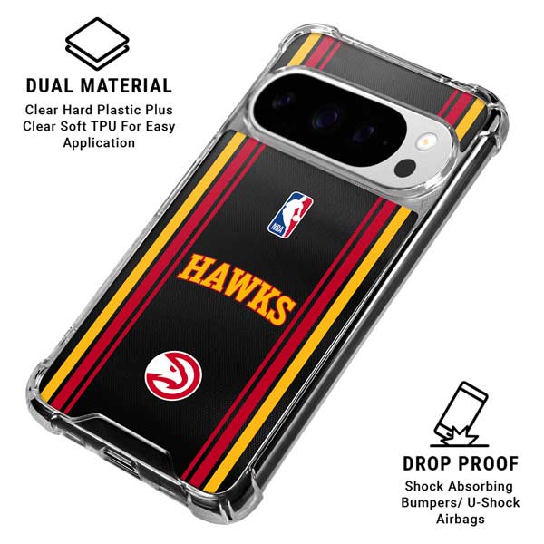 NBA Atlanta Hawks Jersey Google Pixel 10 Pro XL Clear Case