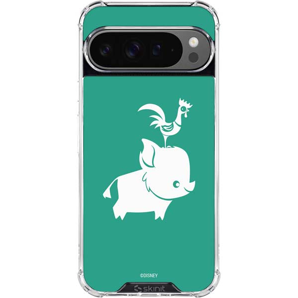 Disney Princess Moana Heihei and Pua Google Pixel 10 Pro Clear Case