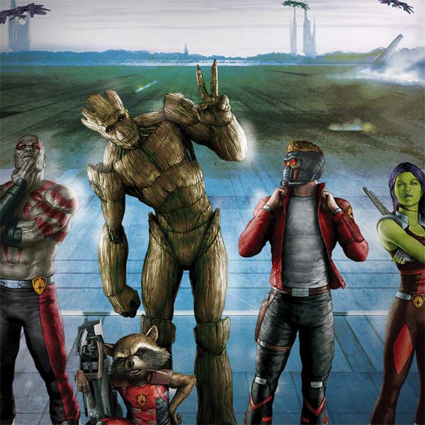 Marvel Guardians of the Galaxy Hero Squad Galaxy Note 8 Skin