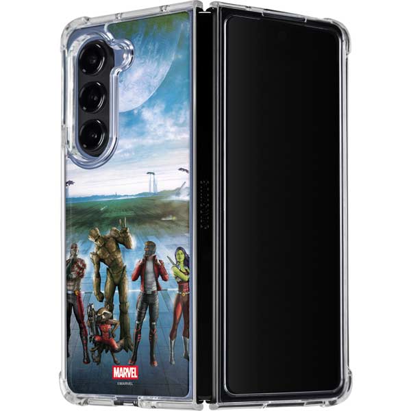 Marvel Guardians of the Galaxy Hero Squad Galaxy Z Fold5 5G Clear Case