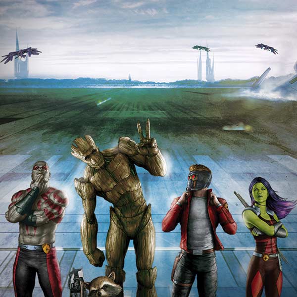 Marvel Guardians of the Galaxy Hero Squad iPhone X Skin