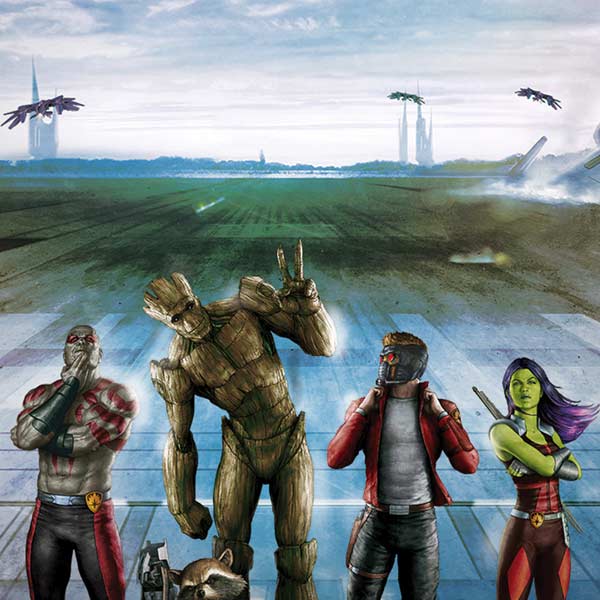 Marvel Guardians of the Galaxy Hero Squad iPhone XS Max Skin