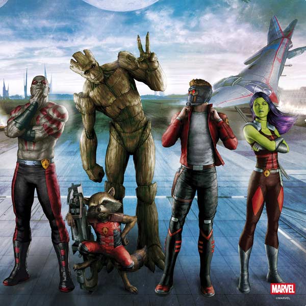 Marvel Guardians of the Galaxy Hero Squad PS4 Console Skin