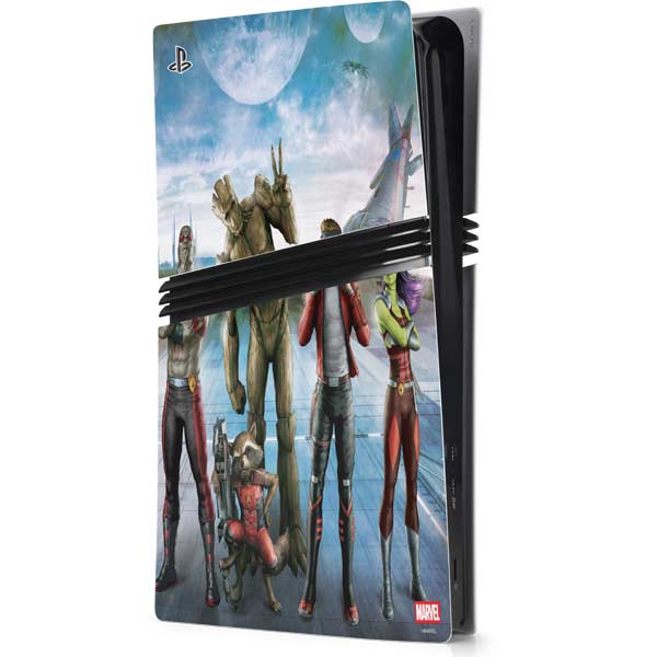 Marvel Guardians of the Galaxy Hero Squad PS5 Pro Console Skin