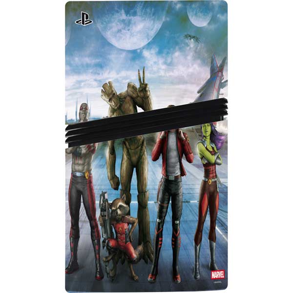 Marvel Guardians of the Galaxy Hero Squad PS5 Pro Console Skin