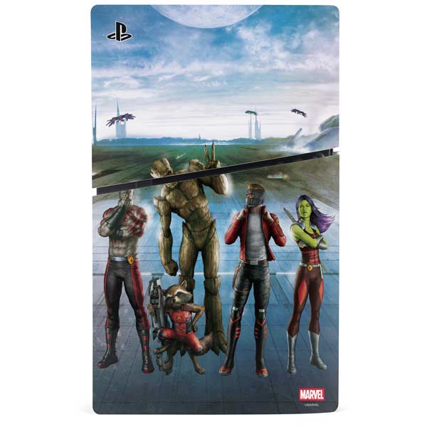 Marvel Guardians of the Galaxy Hero Squad PS5 Slim Digital Edition Console Skin