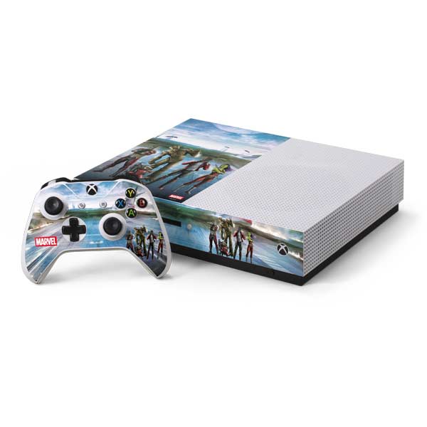 Marvel Guardians of the Galaxy Hero Squad Xbox One S Console and Controller Bundle Skin