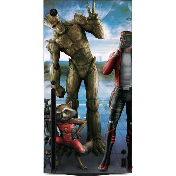 Marvel Guardians of the Galaxy Hero Squad Xbox Series X Console Skin