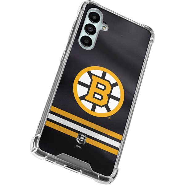 NHL Boston Bruins Home Jersey Galaxy A16 5G Clear Case