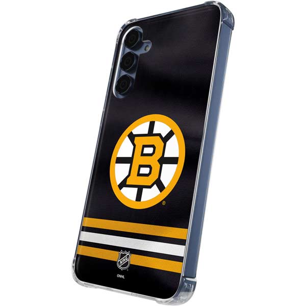 NHL Boston Bruins Home Jersey Galaxy A35 5G Clear Case