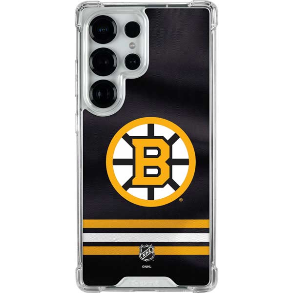 NHL Boston Bruins Home Jersey Galaxy S25 Ultra Clear Case