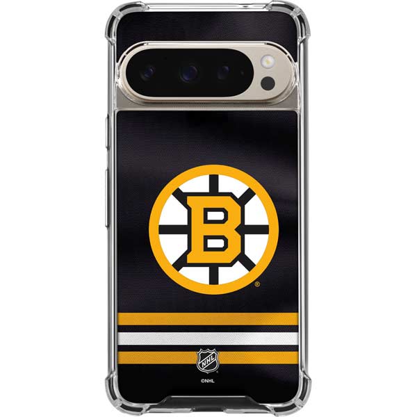 NHL Boston Bruins Home Jersey Google Pixel 9 Pro XL Clear Case