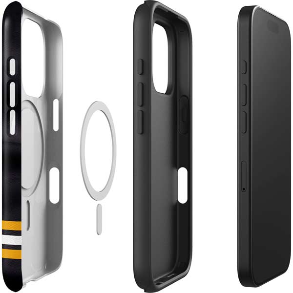 NHL Boston Bruins Home Jersey iPhone 16 Pro Magsafe Impact Case