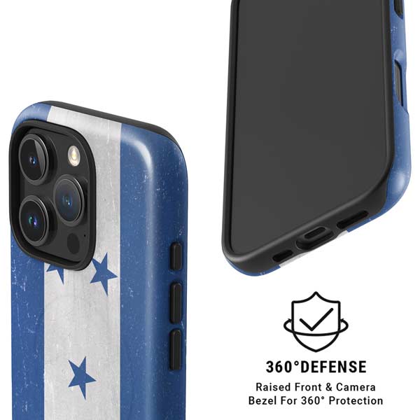 Honduras Flag Distressed iPhone 16 Pro Magsafe Impact Case