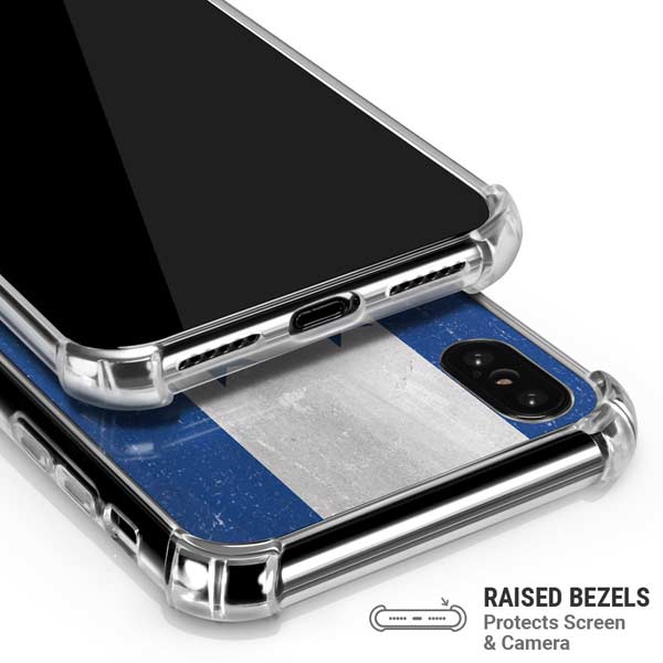 Honduras Flag Distressed iPhone X/XS Clear Case