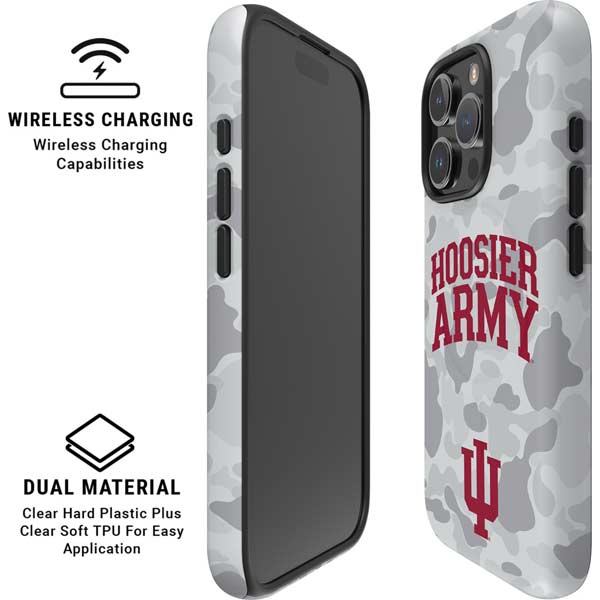 Indiana University Hoosier Army iPhone 16 Pro Magsafe Impact Case