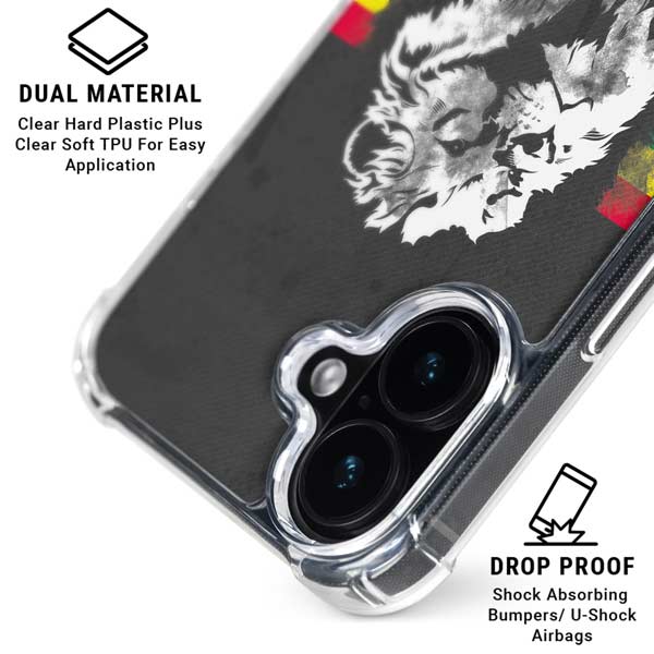 Horizontal Banner -  Lion of Judah iPhone 17 Clear Case