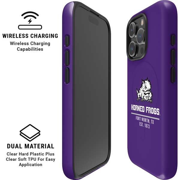 Texas Christian University Horned Frogs Fort Worth iPhone 16 Pro Magsafe Impact Case