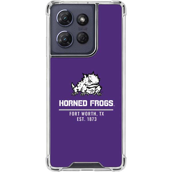 Texas Christian University Horned Frogs Fort Worth Moto G 5G (2025) Clear Case
