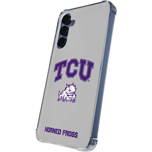 Texas Christian University Horned Frogs Logo Print Galaxy A35 5G Clear Case