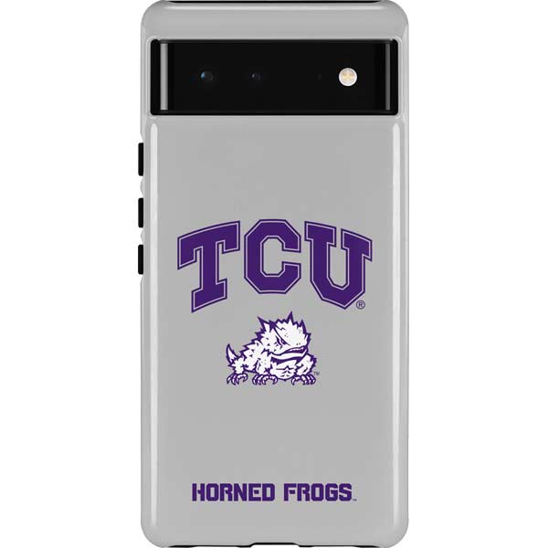 Texas Christian University Horned Frogs Logo Print Google Pixel 6 Impact Case
