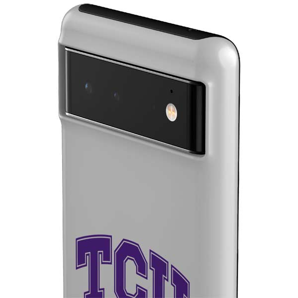 Texas Christian University Horned Frogs Logo Print Google Pixel 6 Impact Case