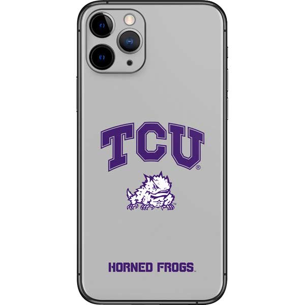 Texas Christian University Horned Frogs Logo Print iPhone 11 Pro Skin