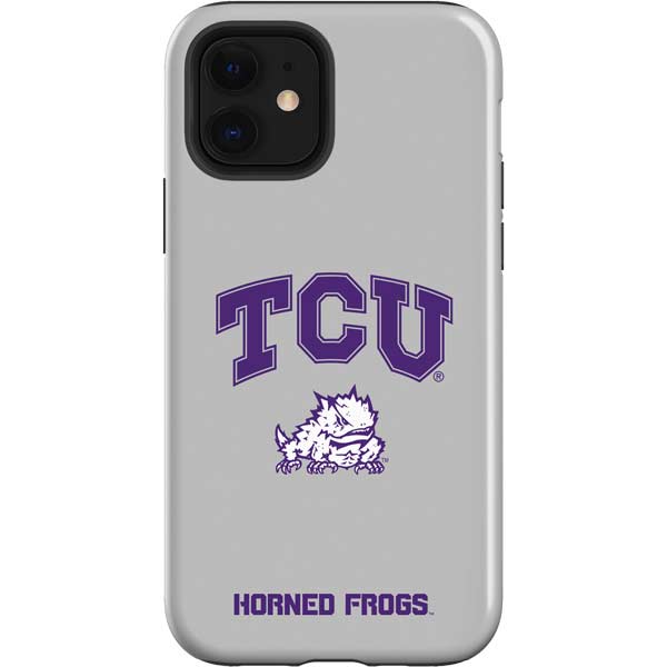 Texas Christian University Horned Frogs Logo Print iPhone 12 Impact Case
