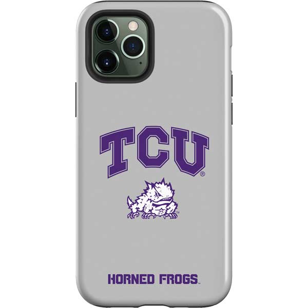 Texas Christian University Horned Frogs Logo Print iPhone 12 Pro Impact Case
