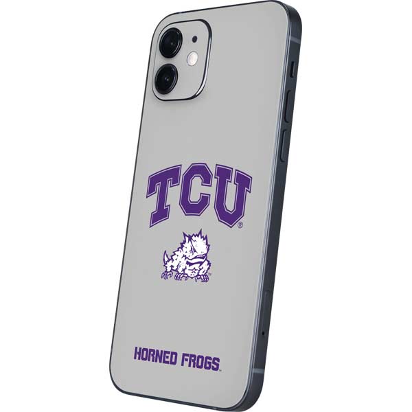 Texas Christian University Horned Frogs Logo Print iPhone 12 Skin
