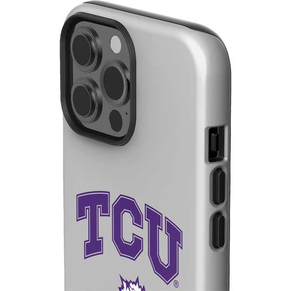 Texas Christian University Horned Frogs Logo Print iPhone 13 Pro Max Impact Case