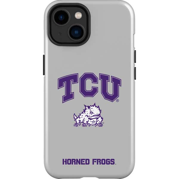 Texas Christian University Horned Frogs Logo Print iPhone 14 Plus Impact Case