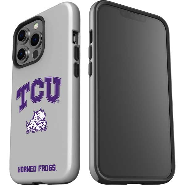 Texas Christian University Horned Frogs Logo Print iPhone 14 Pro Impact Case