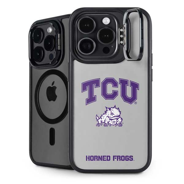 Texas Christian University Horned Frogs Logo Print iPhone 14 Pro Kickstand Case