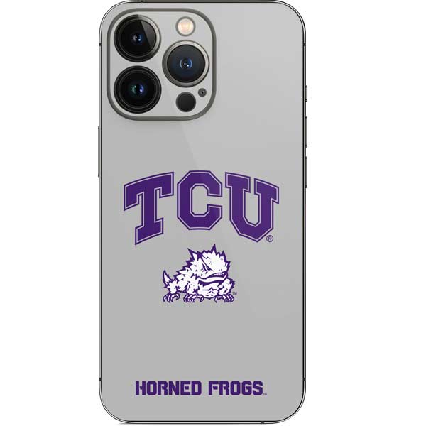 Texas Christian University Horned Frogs Logo Print iPhone 15 Pro Skin
