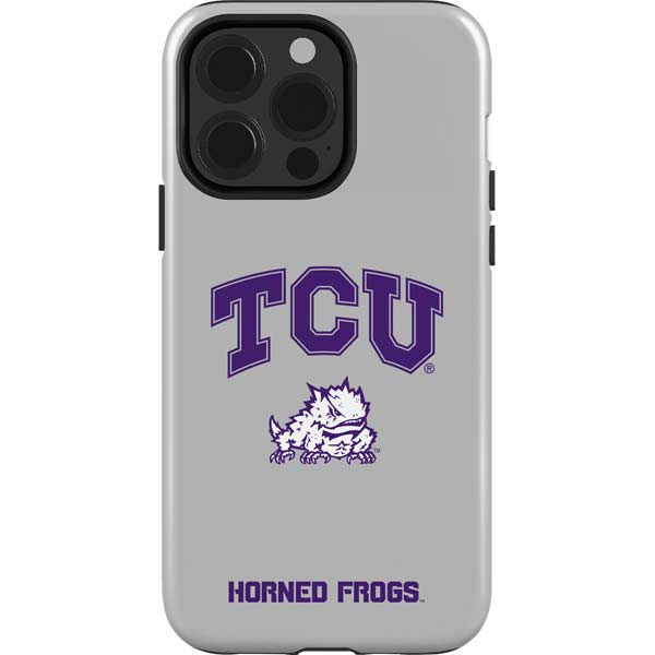 Texas Christian University Horned Frogs Logo Print iPhone 15 Pro Impact Case