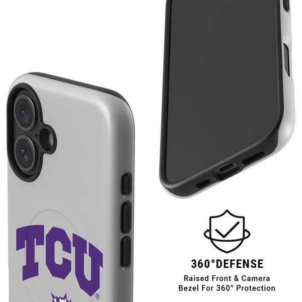 Texas Christian University Horned Frogs Logo Print iPhone 16 Magsafe Impact Case