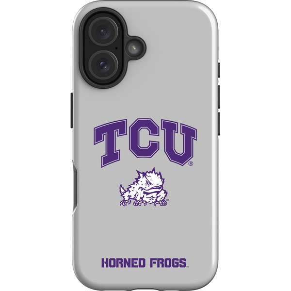 Texas Christian University Horned Frogs Logo Print iPhone 16 Plus Impact Case