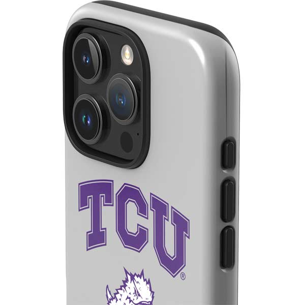 Texas Christian University Horned Frogs Logo Print iPhone 16 Pro Max Impact Case