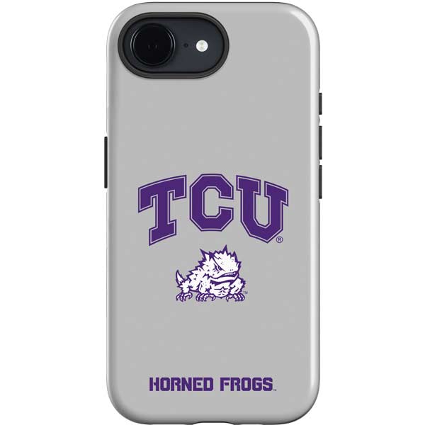 Texas Christian University Horned Frogs Logo Print iPhone 16e Impact Case