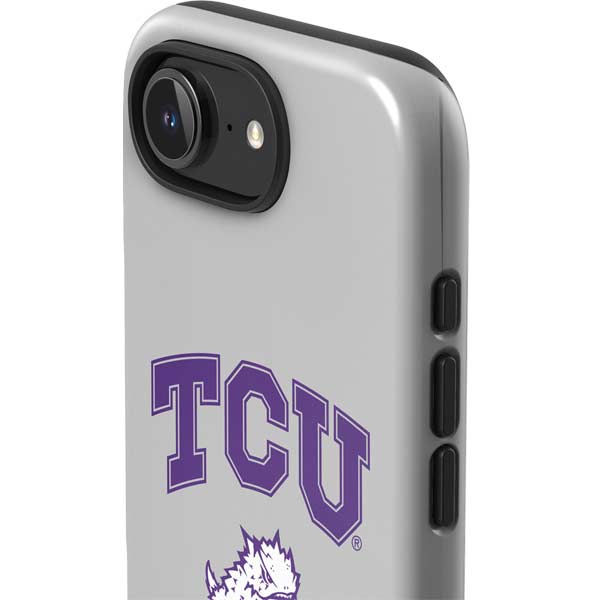 Texas Christian University Horned Frogs Logo Print iPhone 16e Impact Case