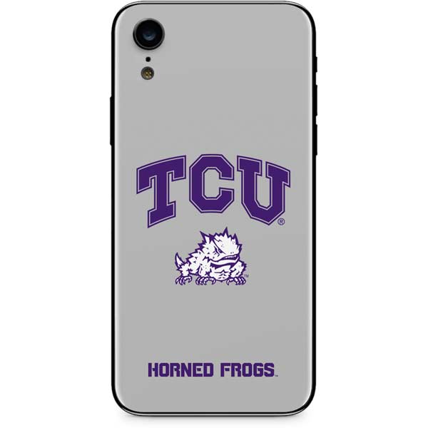 Texas Christian University Horned Frogs Logo Print iPhone XR Skin