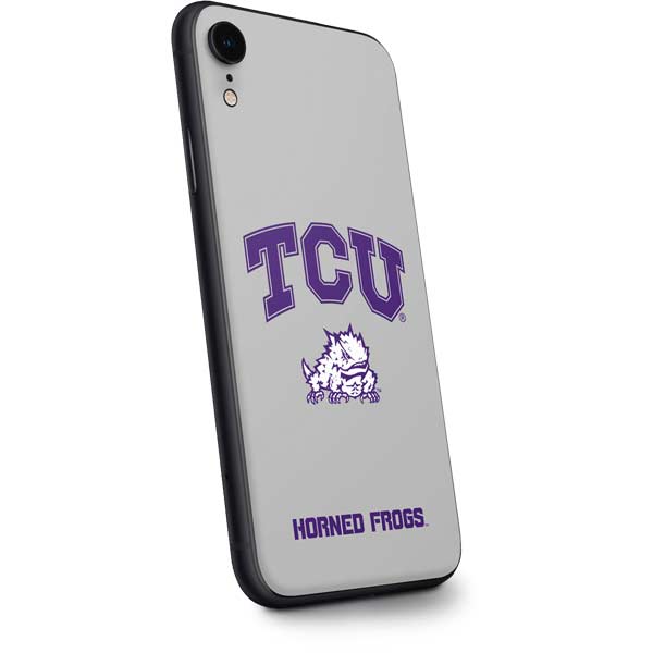 Texas Christian University Horned Frogs Logo Print iPhone XR Skin