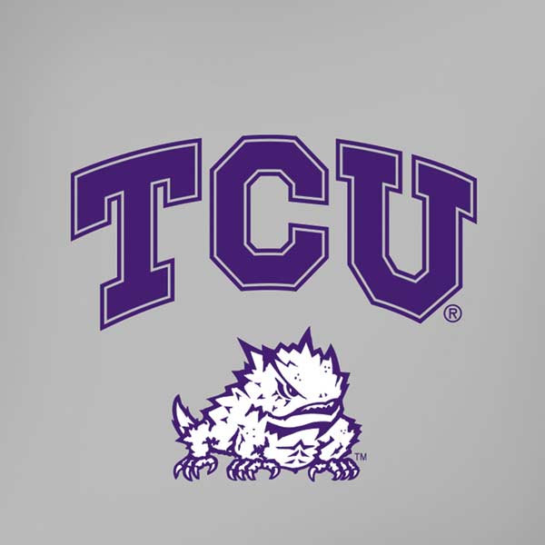 Texas Christian University Horned Frogs Logo Print iPhone XR Skin