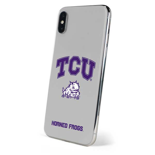 Texas Christian University Horned Frogs Logo Print iPhone XS Skin