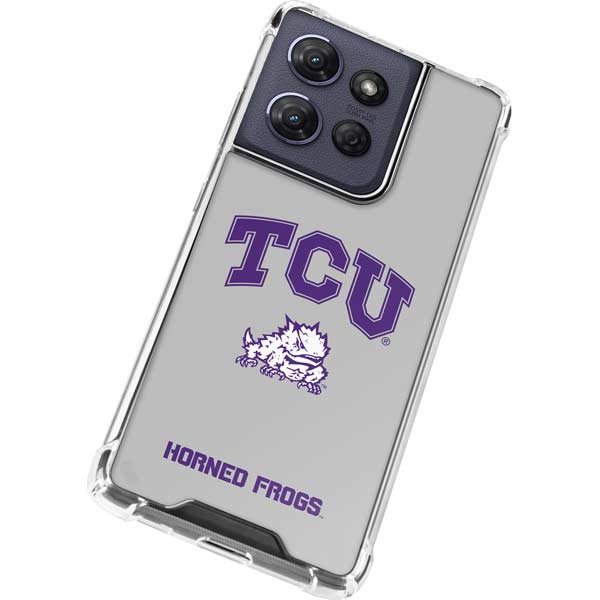 Texas Christian University Horned Frogs Logo Print Moto G 5G (2025) Clear Case